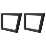 vidaXL Étagère de vasque murale acier et bois de chêne massif