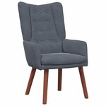 vidaXL Fauteuil relaxant Gris foncé 63 x 67 x 94 cm Velours