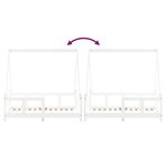 vidaXL Cadre de lit pour enfant blanc 70x140 cm bois de pin massif