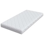 vidaXL Matelas avec Couche de Coco Blanc 160 x 80 cm Mousse PU