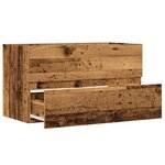 vidaXL Armoire d'évier vieux bois 90x38 5x45 cm bois d'ingénierie