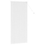 vidaXL Store de Fenêtre avec des rideaux Autre Blanc 80 x 130 cm Aluminium