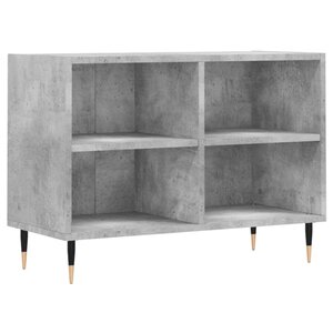 vidaXL Meuble TV gris béton 69 5x30x50 cm bois d'ingénierie