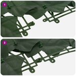 vidaXL Écran de balcon avec feuilles Vert foncé 400 x 150 cm