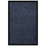 vidaXL Paillasson rayé Bleu 80x120 cm