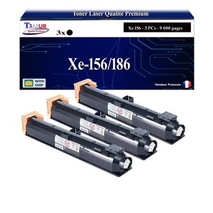 T3AZUR -3x Toners compatibles avec Xerox DocuCentre 136  2005  2055  286  3055  336 - Noir