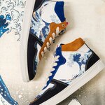Baskets CAVAL x La Grande Vague de Kanagawa