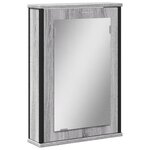 vidaXL Armoire à miroir de salle de bain sonoma gris bois d’ingénierie