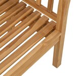 vidaXL banc Marron 120 x 53 5 x 85 cm Bois de teck massif