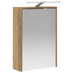 vidaXL Armoire Miroir de Salle de Bain Chêne artisan 43 x 16 x 62.5 cm