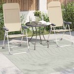 vidaXL Tapis de surface Carré PALMERAS Vert 200 x 200 cm Polyester
