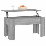 vidaXL Table basse Sonoma gris 101x49x52 cm Bois d'ingénierie