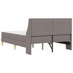 vidaXL Cadre de lit avec matelas 2 pc Housse amovible