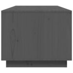 vidaXL Table basse Gris 100x50x41 cm Bois massif de pin