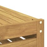 vidaXL Ensemble de canapés d'extérieur 4 pc Blanc Bois d'Acacia Massif