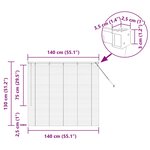 vidaXL Store de Fenêtre avec des rideaux Autre Blanc 80 x 130 cm Aluminium