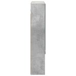 vidaXL Armoire Miroir de Salle de Bain Gris béton 60 x 14.5 x 70 cm