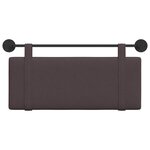 vidaXL Tête de lit suspendue Marron foncé Tissu