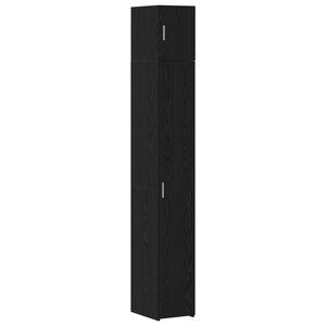 Cabinet Slim vidaXL Chêne noir 30x42.5x225 cm Bois d'ingénierie
