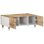 vidaXL Table basse 100x54x40 cm bois de manguier massif