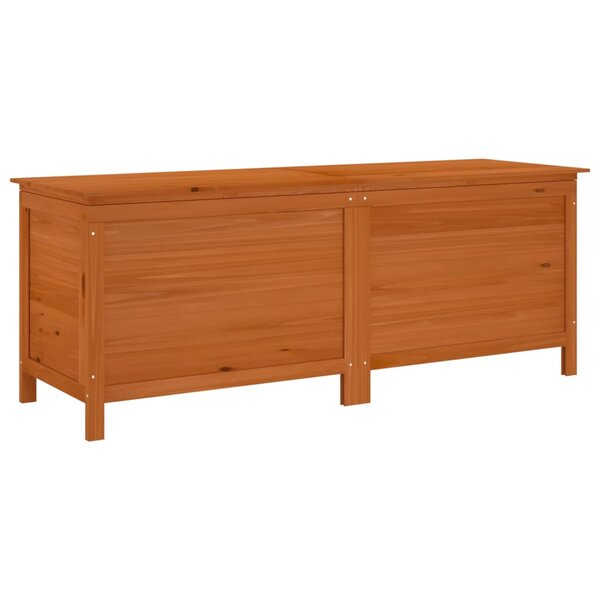 vidaXL Boîte de rangement de jardin marron bois massif de sapin