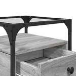 vidaXL Tables de chevet 2 Pièces sonoma gris 40x40x55 cm bois ingénierie