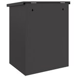vidaXL Boîte de dépôt de colis Noir 44 x 35 x 59 cm Acier