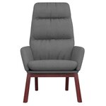 vidaXL Chaise de relaxation Gris clair Tissu