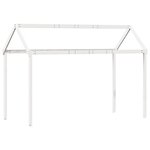vidaXL Lit haut sans matelas blanc 90x190 cm bois de pin massif