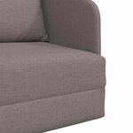vidaXL Canapé-Lit Taupe 65 x 80 x 83 cm tissu