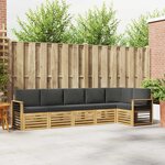 vidaXL Ensemble de canapés d'extérieur 6 Pièces Blanc et anthracite