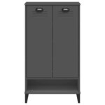 vidaXL Armoire à chaussures VIKEN gris anthracite bois d'ingénierie