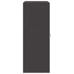 vidaXL Armoire de rangement Noir 90 x 40 x 105 cm Acier