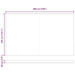 vidaXL Auvent Rétractable Multicolore 500 × 300 cm Tissu et Métal