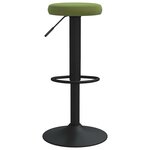 vidaXL Tabourets de bar lot de 2 vert clair velours