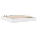 vidaXL Lit de Rangement avec matelas Blanc pur 183 x 213 cm Faux cuir