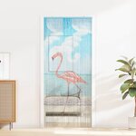 vidaXL Rideau de porte anti-insectes multicolore 200 x 90 cm Bambou