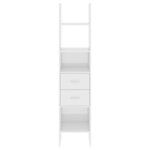 vidaXL Bibliothèque Blanc brillant 40x35x180 cm Bois d’ingénierie