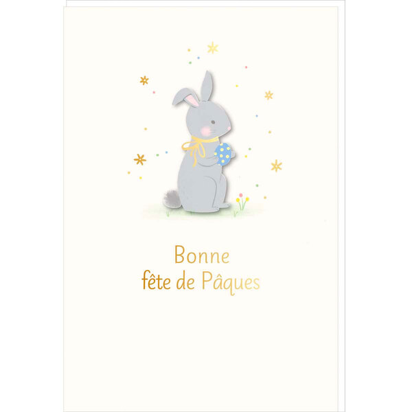 Carte De Pâques - Lapin Bonne Fête De Pâques - Draeger paris