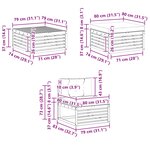 vidaXL Ensemble de canapés d'extérieur 6 pc Naturel et Anthracite
