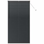 vidaXL Store de Fenêtre avec des rideaux Autre Noir 80 x 130 cm Aluminium