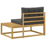 vidaXL Canapé d'extérieur en bout Blanc 115 x 83 x 73 cm Polyester