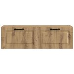vidaXL Meuble TV mural 98 x 31 x 30 cm Chêne artisanal