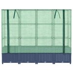 vidaXL Jardinière surélevée avec housse aspect rotin 160x40x138 cm