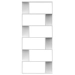 vidaXL Bibliothèque/Séparateur de pièce Blanc Bois d'ingénierie