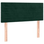 vidaXL Tête de lit Vert foncé 100x5x78/88 cm Velours