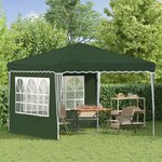 vidaXL Tente de fête pop-up 288 x 288 x 245 cm Vert Tissu Oxford