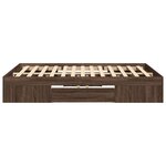 vidaXL Cadre de lit sans matelas chêne marron 120x190 cm
