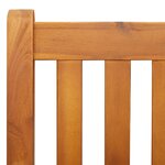 vidaXL Banc suspendu 2 places 110x56x58 cm en bois massif d'acacia