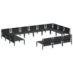 vidaXL Ensemble de canapé de jardin 13 Pièces Anthracite Acier